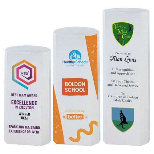 FILLED PLASTIC COLUMN IN WHITE