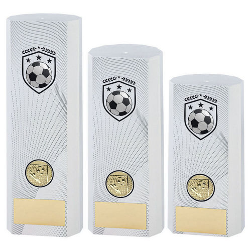 WHITE PLASTIC FILLED COLUMN FOOTBALL (1in CEN)