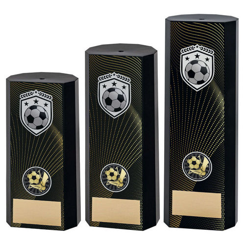 BLACK PLASTIC FILLED COLUMN FOOTBALL (1in CEN)