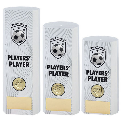 WHITE PLASTIC FILLED COLUMN FOOTBALL PLAYERS PLAYER (1in CEN)