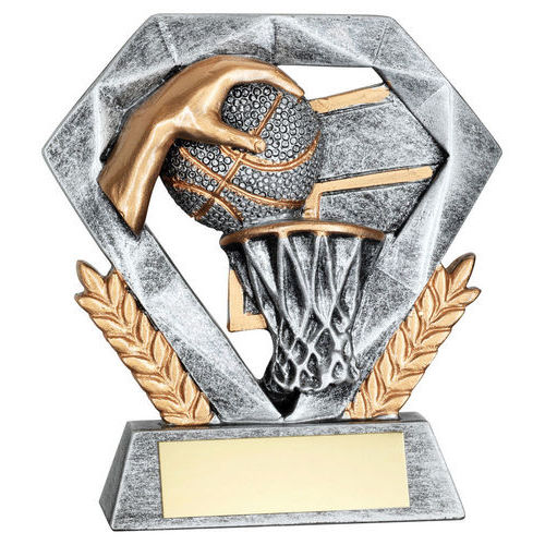 PEW/GOLD BASKETBALL MINI DIAMOND WITH PLATE