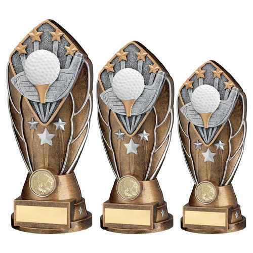 BZ/SILV DIAMOND COLUMN + GOLF DISC & PLATE (1in CEN)