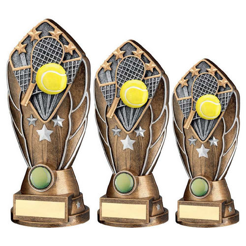 BZ/SILV DIAMOND COLUMN + TENNIS DISC & PLATE (1in CEN)