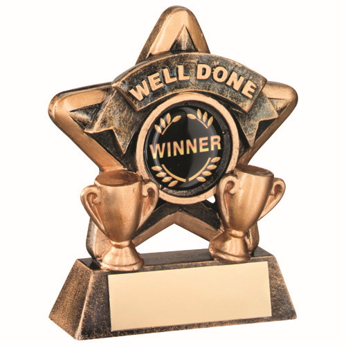 MINI STAR 'WELL DONE' WITH PLATE 