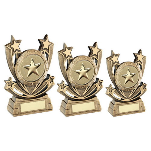 BRZ/GOLD SHOOTING STAR SERIES GENERIC TROPHY (2in CENTRE)