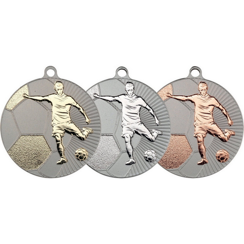 FOOTBALL 'TWO COLOUR' MEDAL 